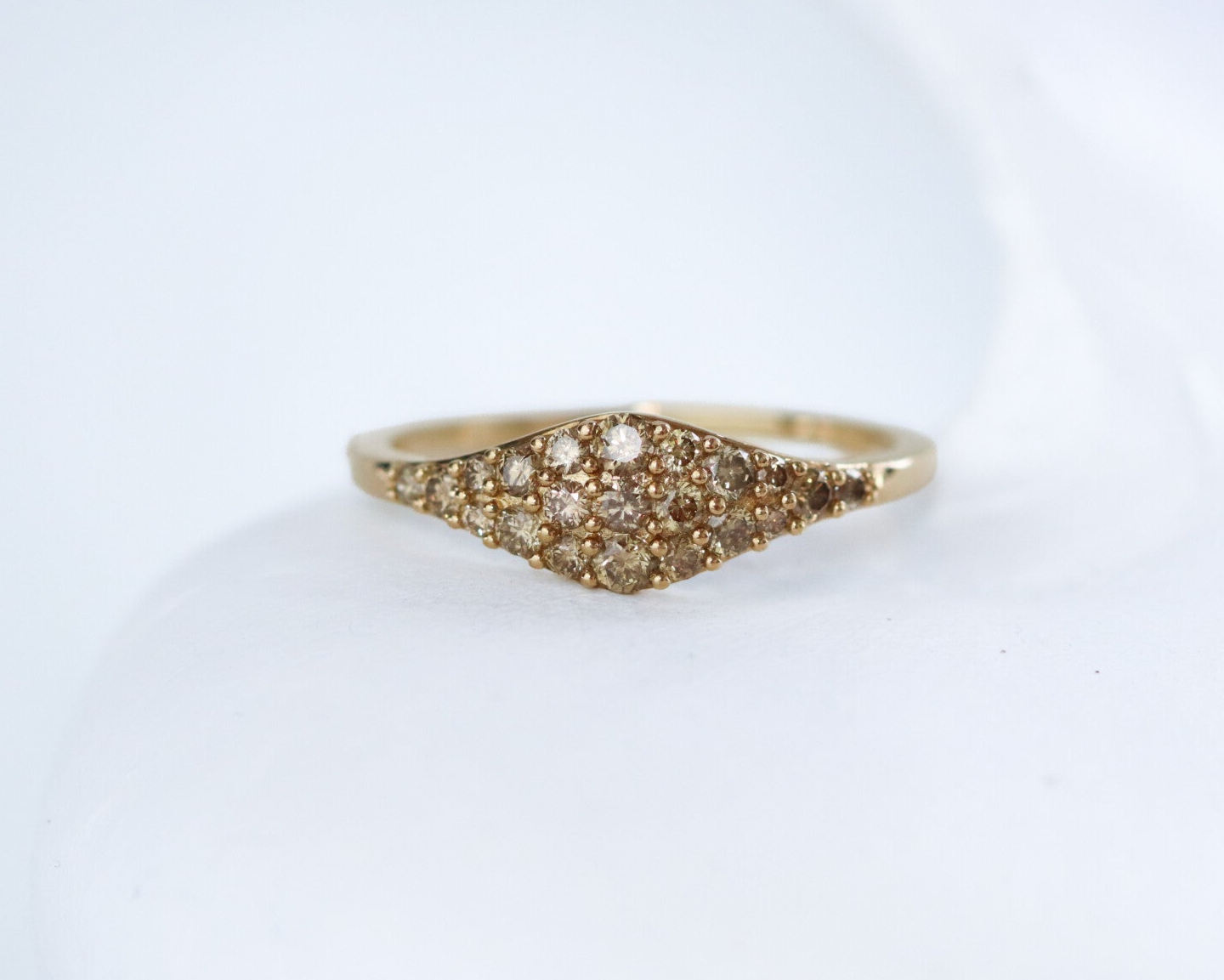 Champagne Diamond Ring