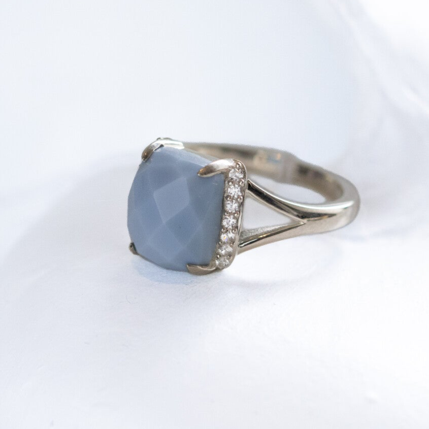 Silver Blue Fire Opal
