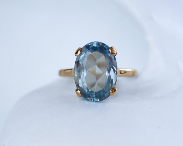 Blue Spinel Ring