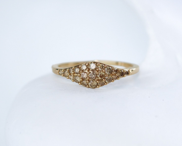 Champagne Diamond Ring