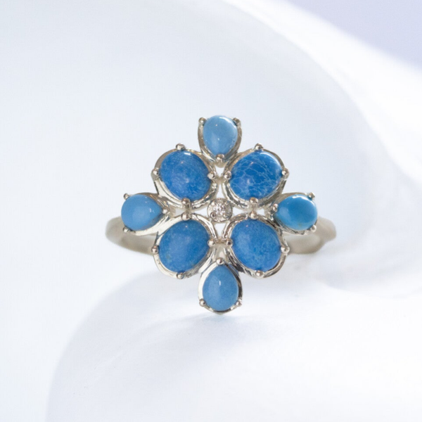 Silver Ceruleite flower ||