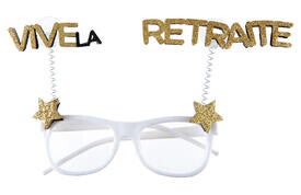 Lunettes "Vive la retraite"