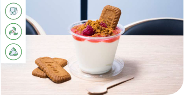50 pots à dessert et couvercle