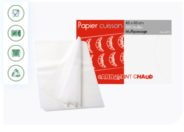 500 feuilles papier cuisson