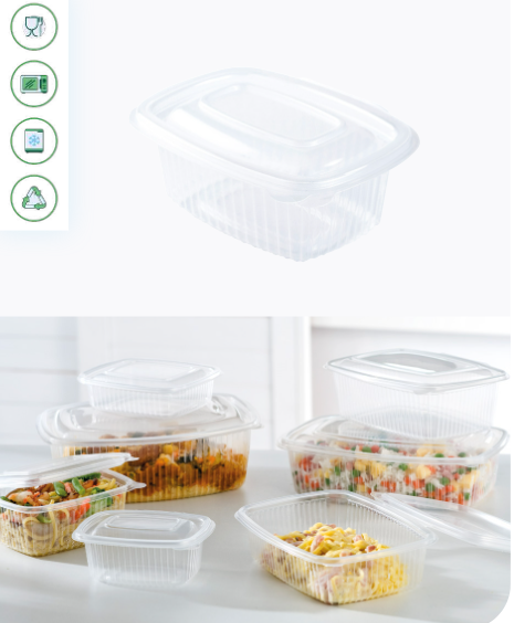 25 boîtes à couvercle attenants micro-ondable