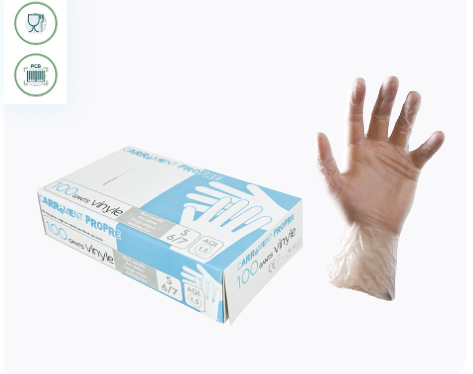 100 gants à usage unique