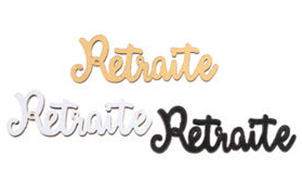 Déco à parsemer "Retraite"