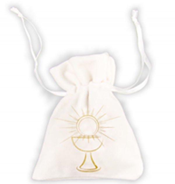 4 bourses velour communion