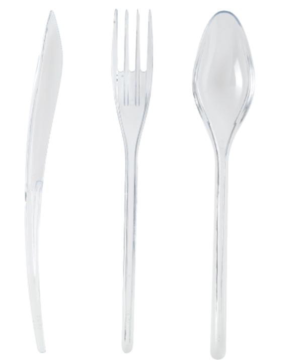 Couverts cristal élégance réutilisables