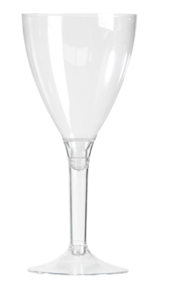 10 verres à vin sur pied réutilisables 16cl