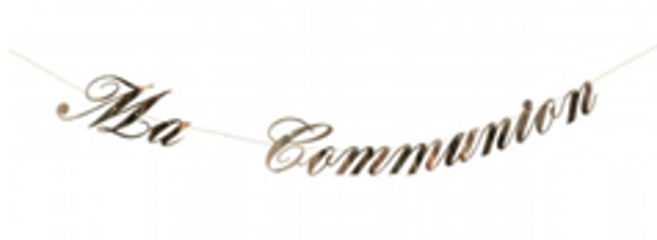 Guirlande "ma communion" or