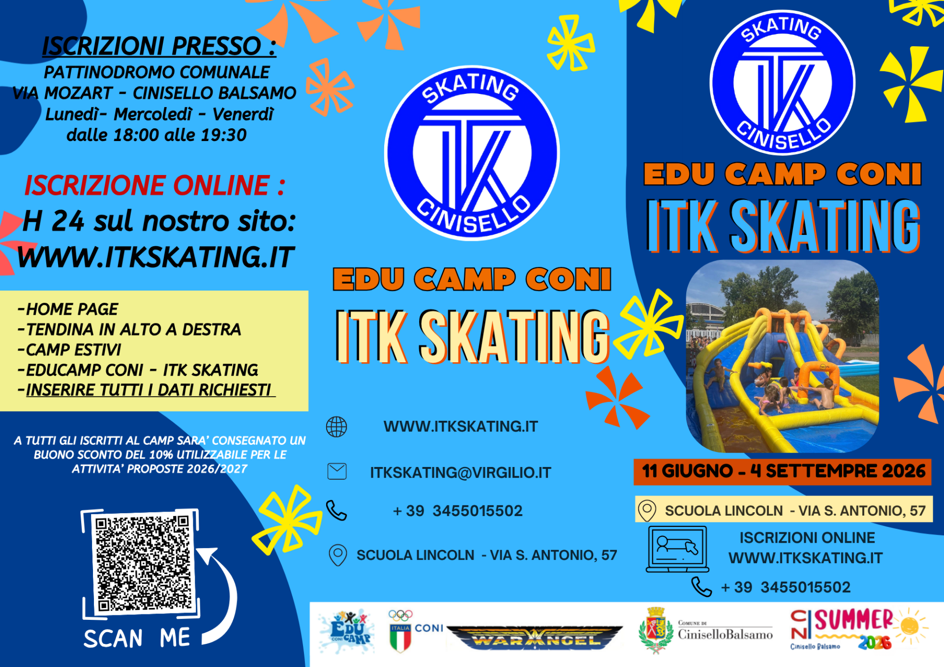 (GIUGNO) EDUCAMP CONI - ITK SKATING 2026