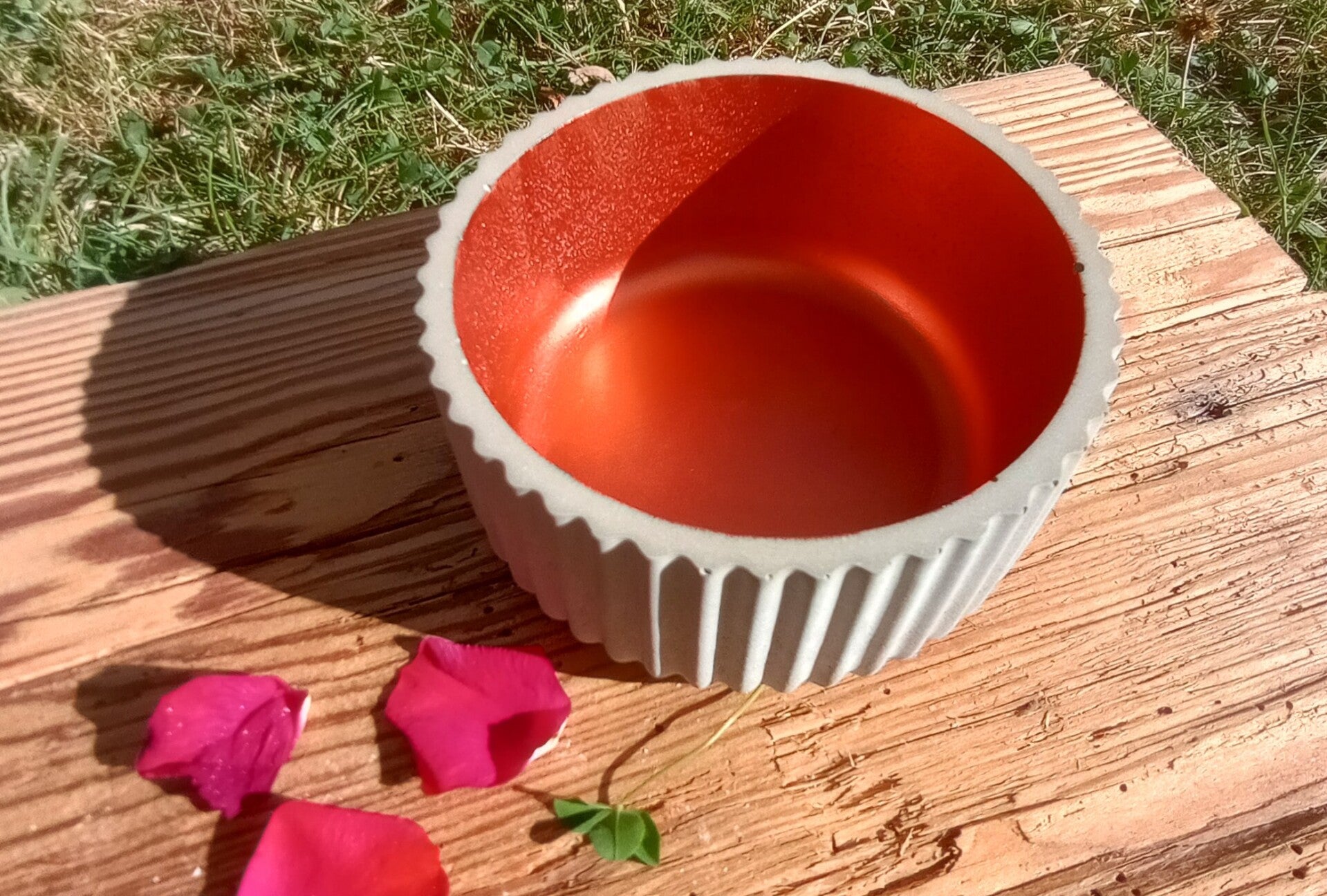 Teelichtschale Kupfer