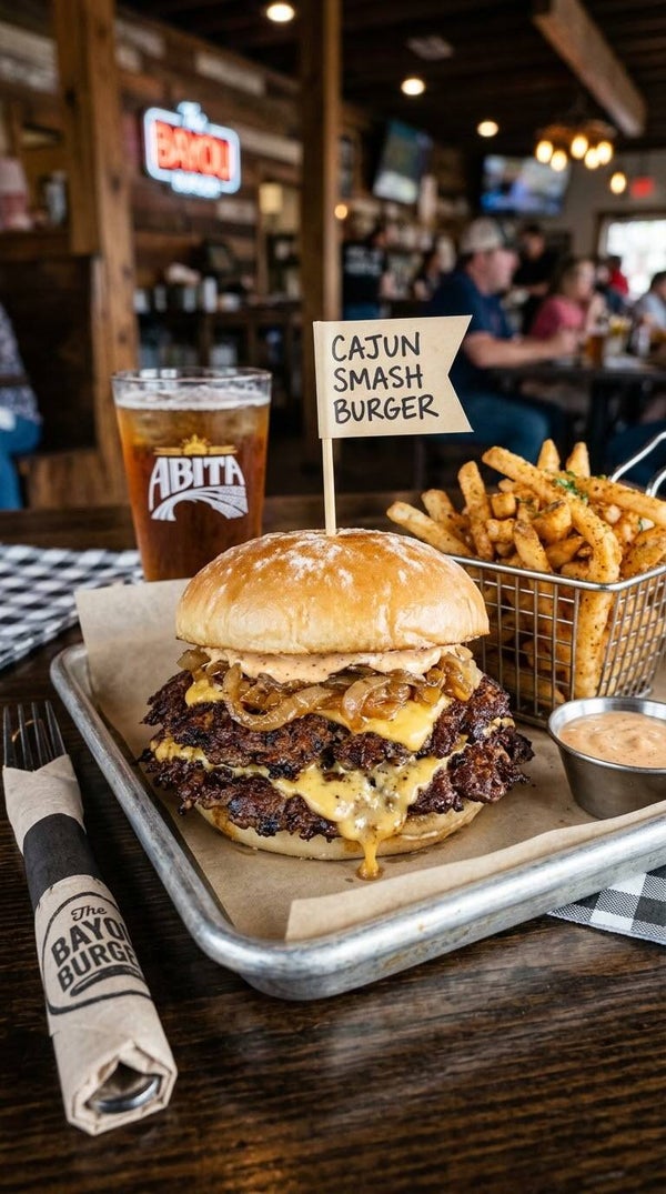 Cajun Smash Burger
