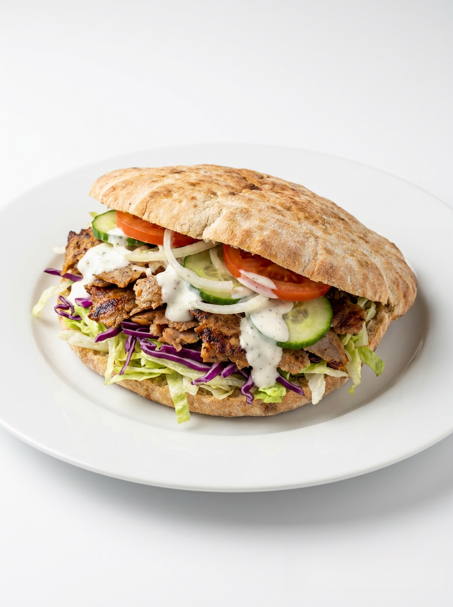 Pitabrød kebab