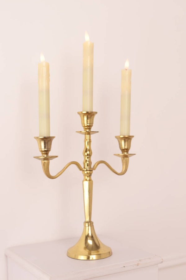 Chandelier doré 3 branches