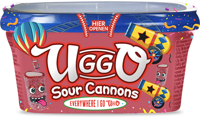 Candy Uggo Sour Cannons 12x200g