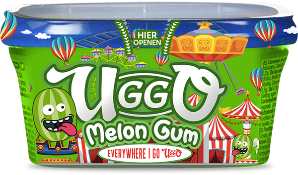 Candy Uggo Melon Gum 12x180g