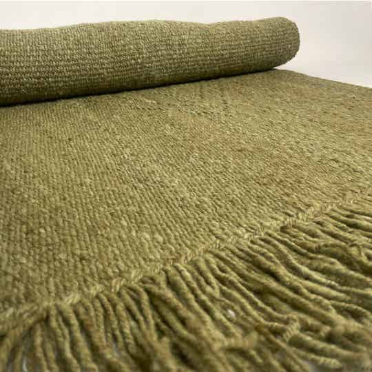 Tapis Mapuche kaki