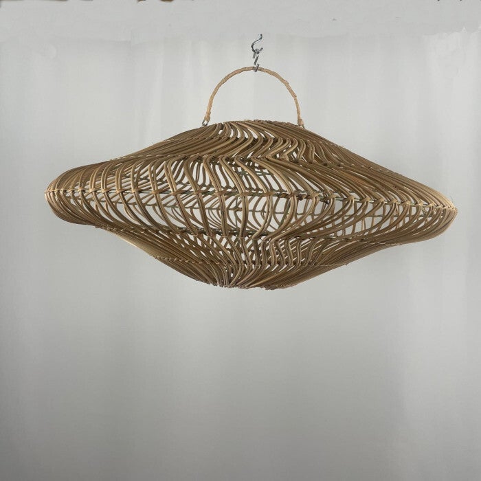 Lustre rétro en vannerie