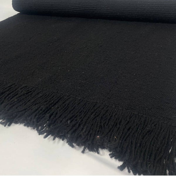 Tapis Mapuche noir