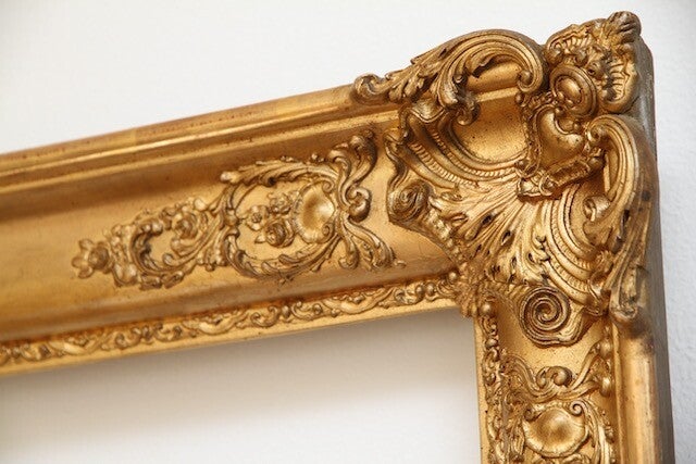 grosser Spiegelrahmen um 1880