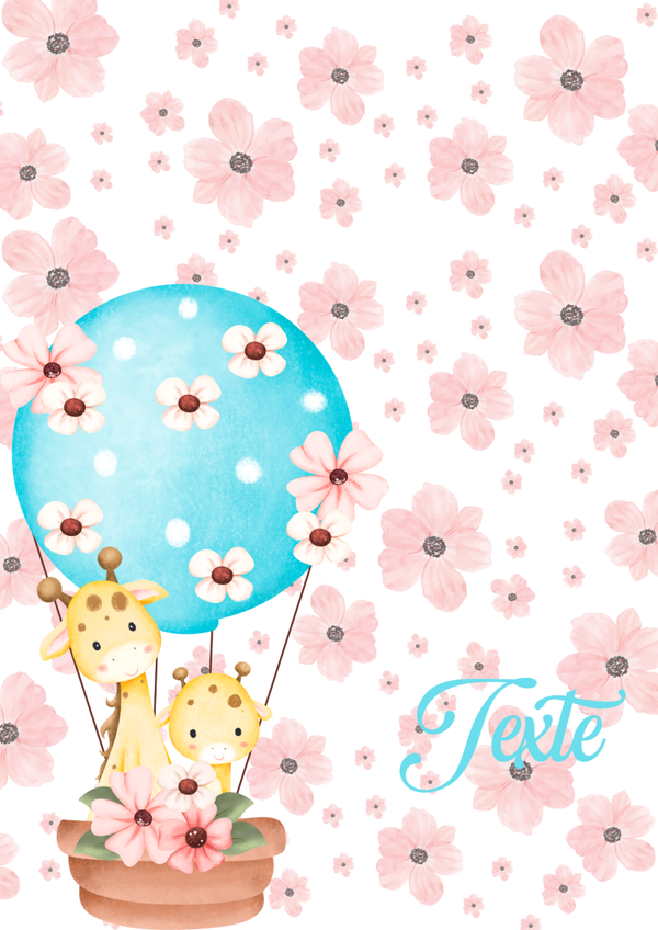 Girafes - Montgolfière