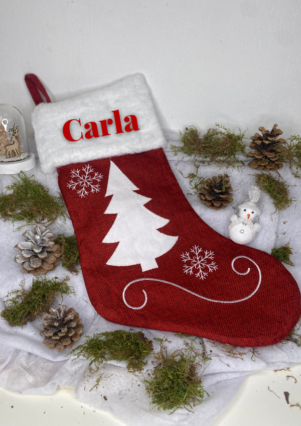 Chaussette de Noël - Sapin