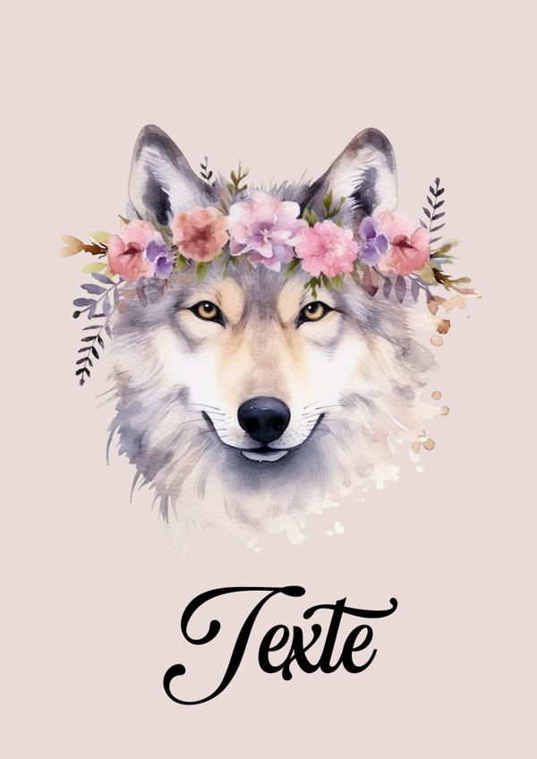 Loup - Fleurs