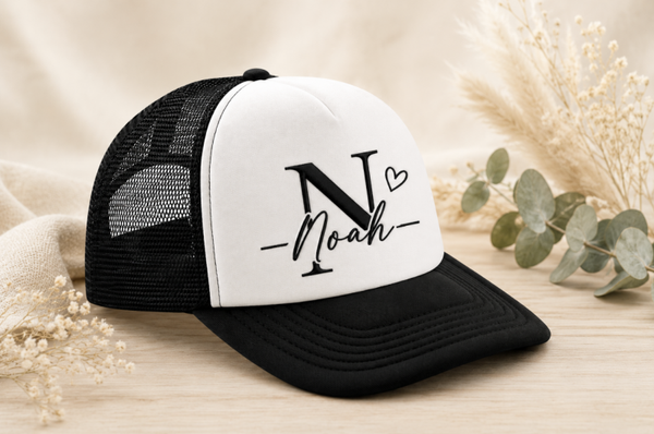 Casquette Trucker personnalisée – Prénom, Logo, Texte ou Motif