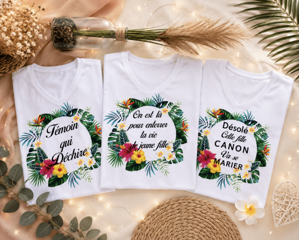 Tee-shirt Team Mariée personnalisé – Création sur mesure EVJF