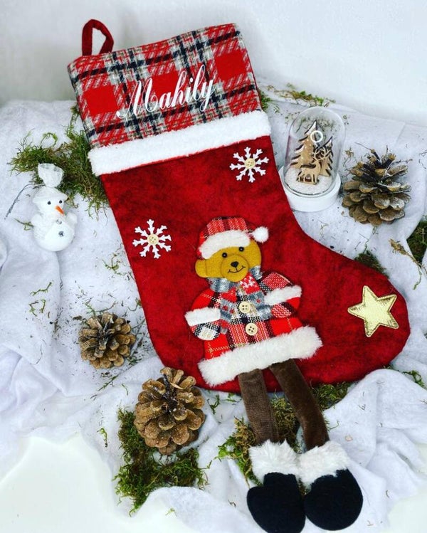 🎄 Chaussette de Noël “Petit Pied – Grand Format”