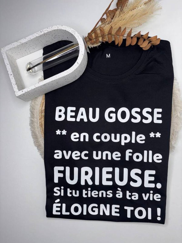 👕 Tee-shirt - Manches courtes - Col Rond - Beau Gosse