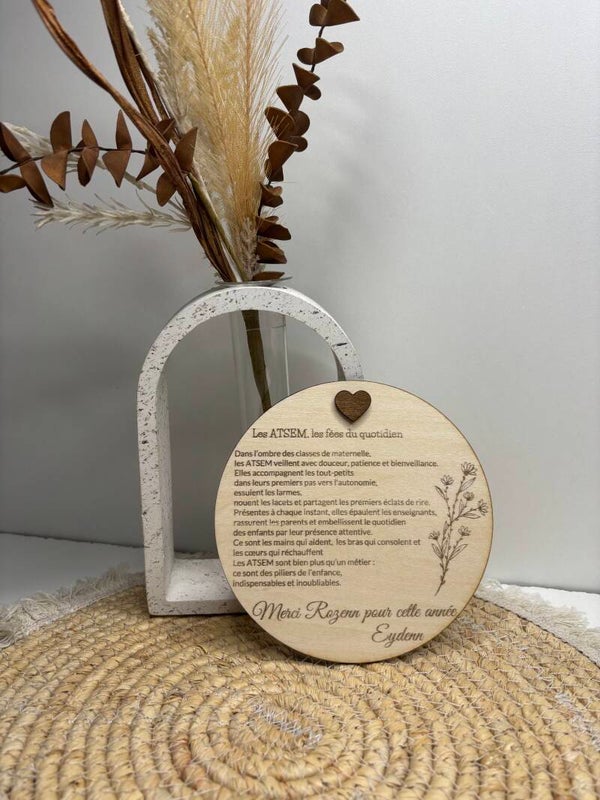 Plaque en bois - Entièrement personnalisable