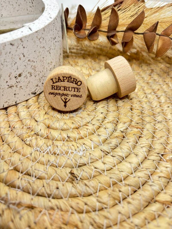 🍷 Bouchon en liège gravé