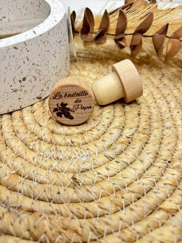 🍷 Bouchon en liège gravé