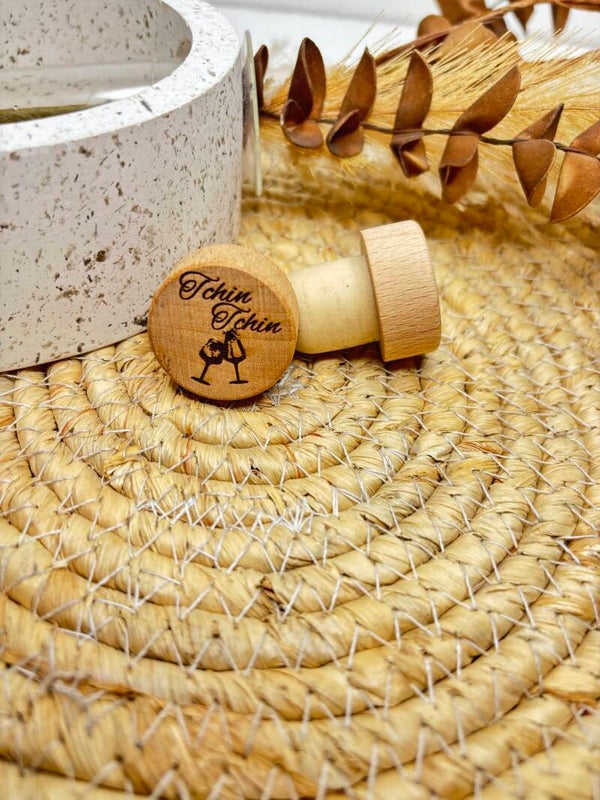 🍷 Bouchon en liège gravé