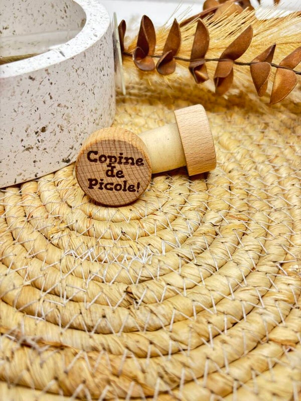 🍷 Bouchon en liège gravé