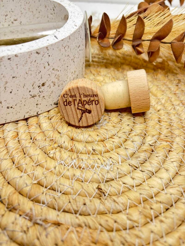 🍷 Bouchon en liège gravé