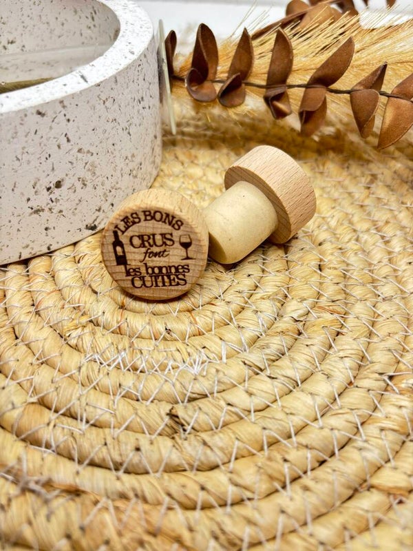 🍷 Bouchon en liège gravé