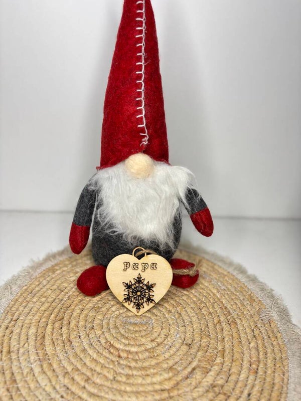 🎄 Boules de Noël en Bois - 3D - Papa