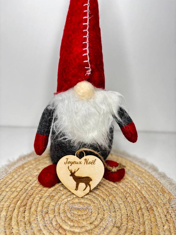 🎄 Boules de Noël en Bois - Joyeux Noël