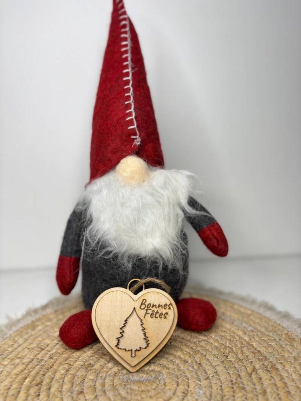 🎄 Boules de Noël en Bois - 3D - Bonnes Fêtes