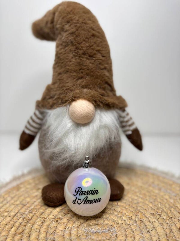 🎄 Boules de Noël 6 cm - Parrain d'Amour