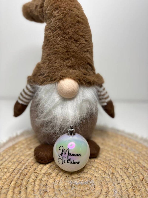 🎄 Boules de Noël 6 cm - Maman Je t'aime