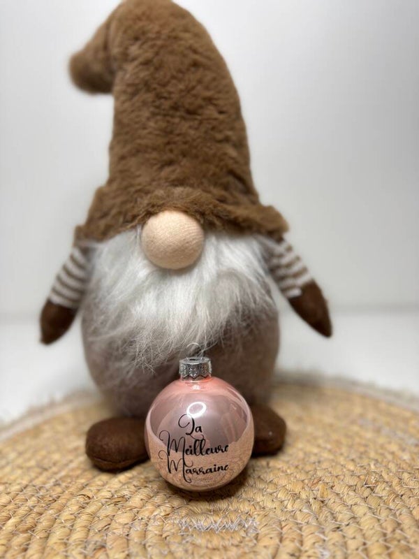 🎄 Boules de Noël 6 cm - La Meilleure Marraine