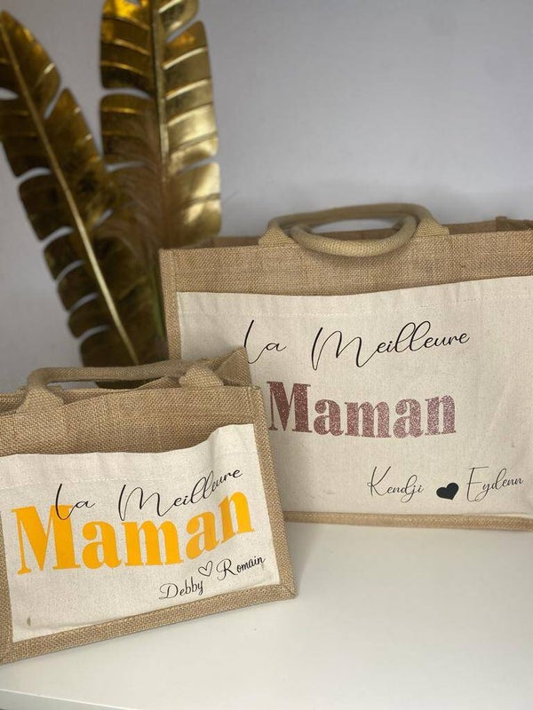 Sac toile de jute - Assorti