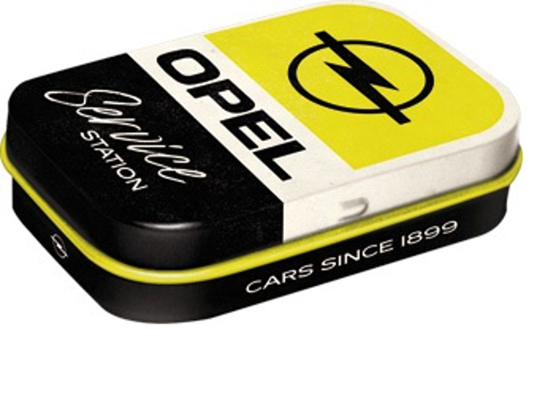 Mini boîte métallique Opel - Services (bonbons à la menthe)