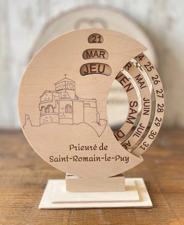 Calendrier perpétuel "Prieuré de Saint-Romain-le-Puy"