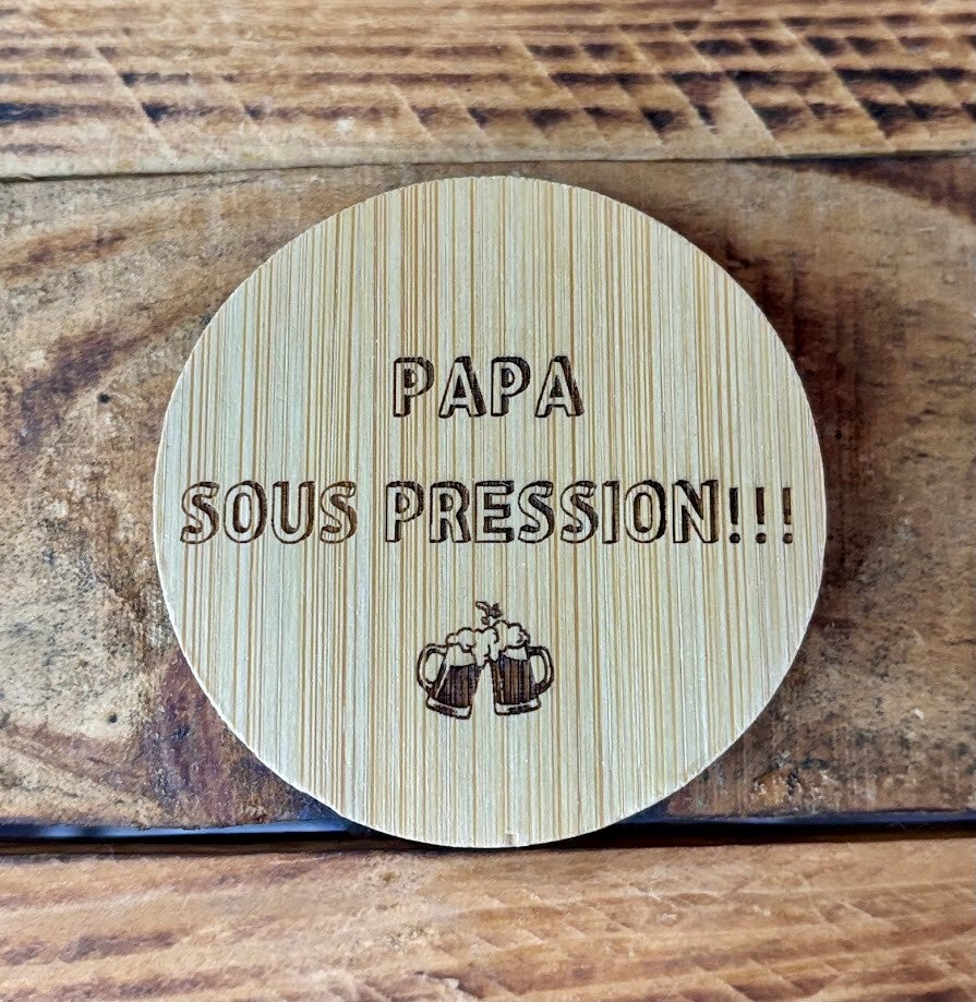 Décapsuleur à bière "PAPA sous pression"
